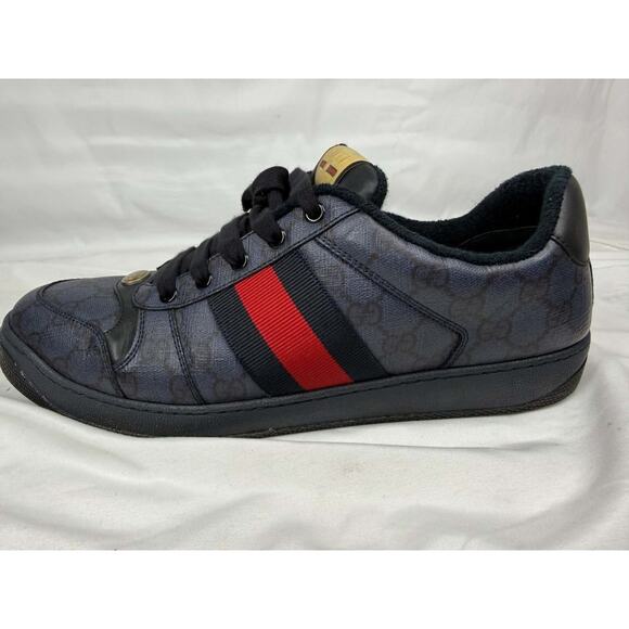 Men\'s Size 12.5 Gucci Screener GG Web Blue SPB-JB 366631 main image 9